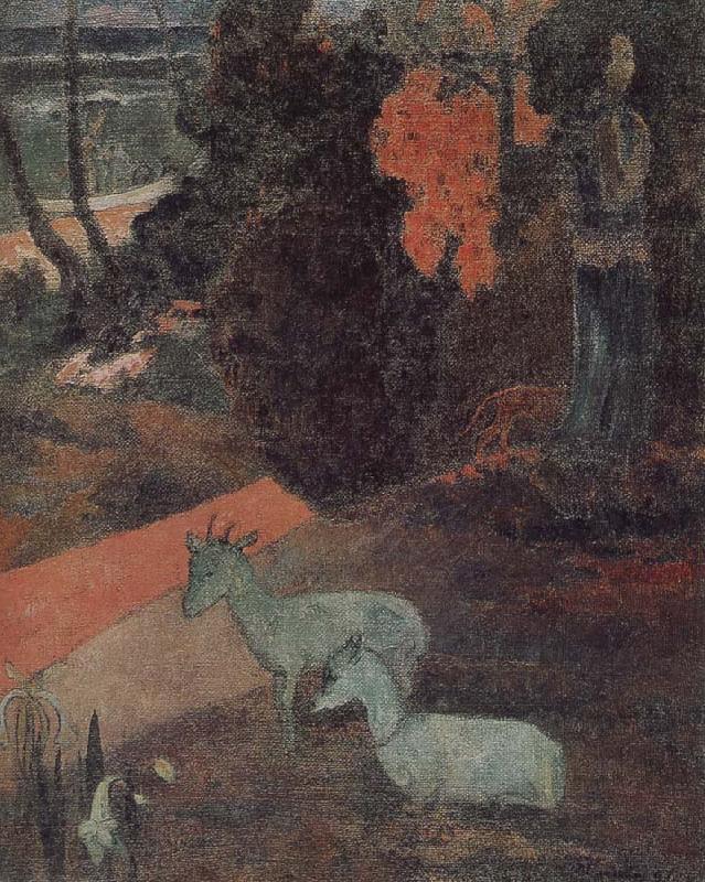 Paul Gauguin There are two sheep oil painting picture